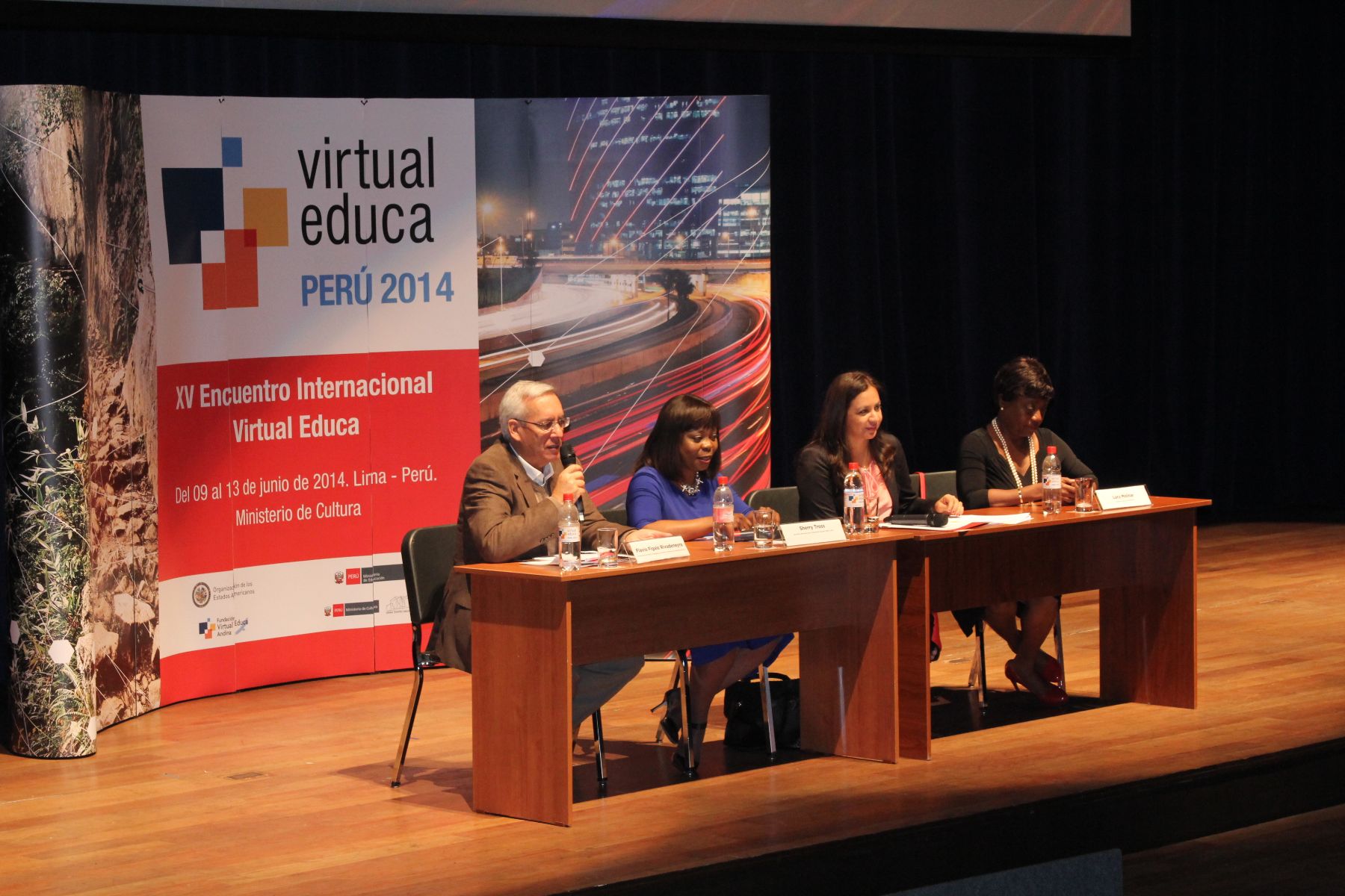 Conversatorio en XV Encuentro Internacional Virtual Educa 2014.