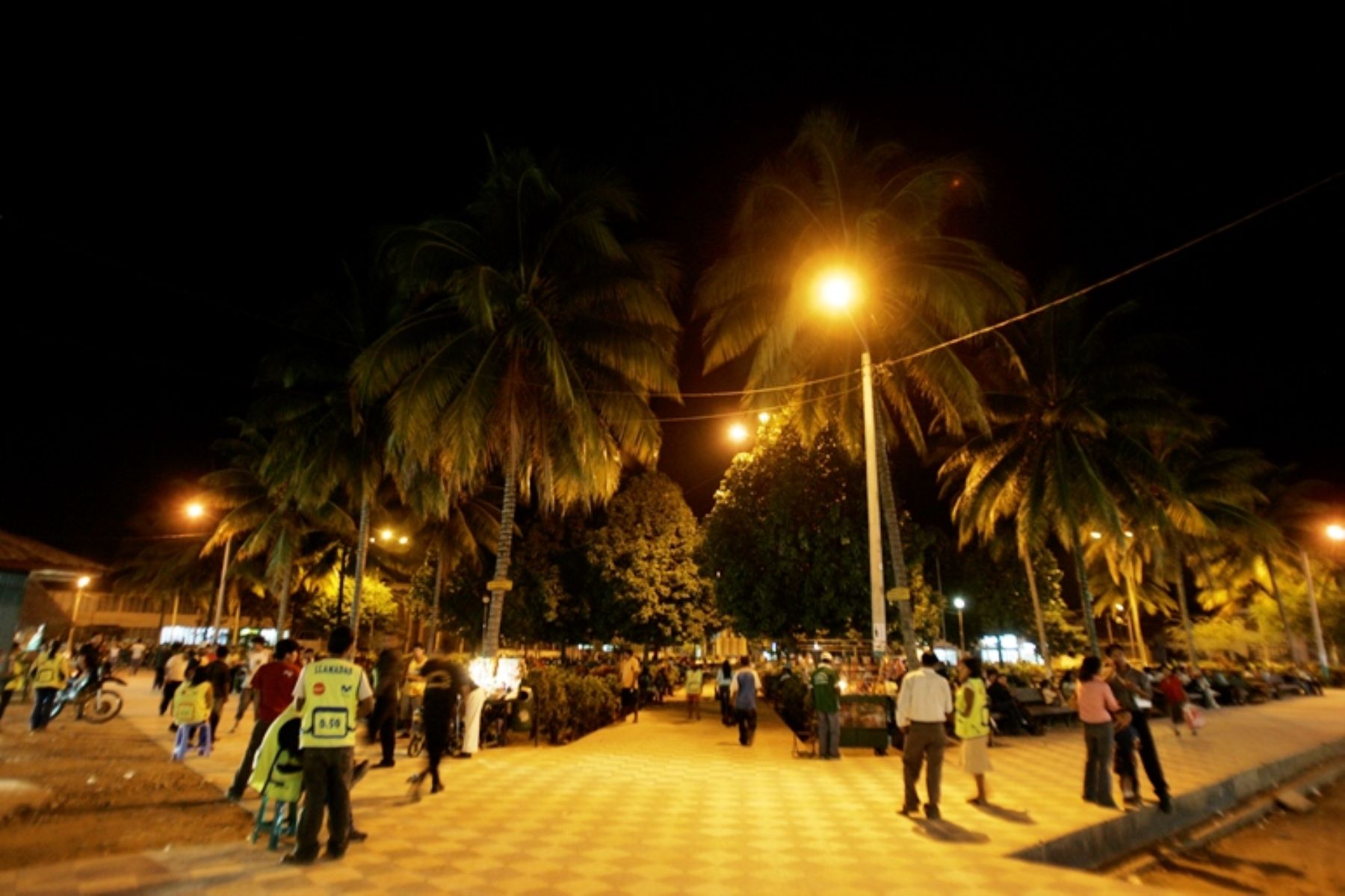 Plaza principal de la ciudad de Satipo.