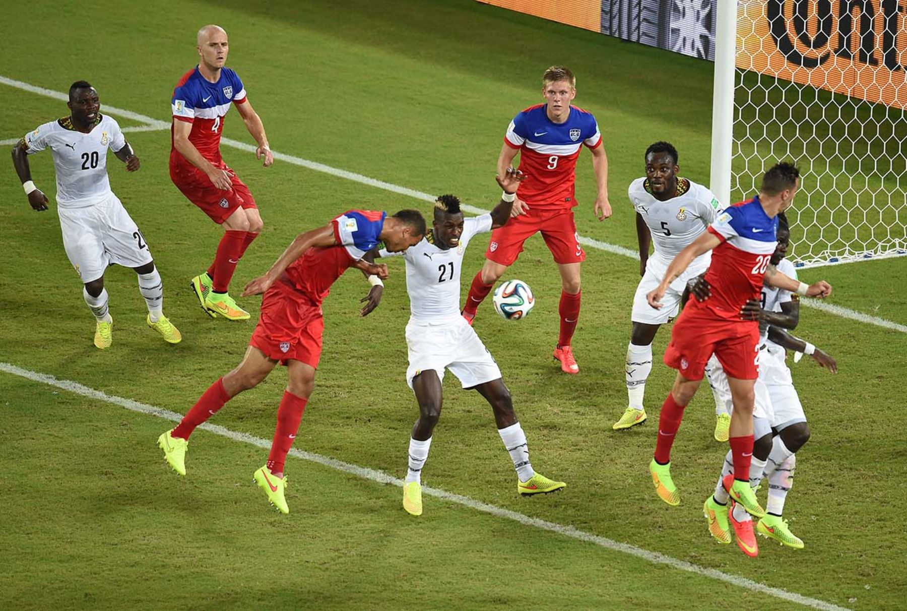 Estados Unidos vence 21 a Ghana en un partido reñido (avance