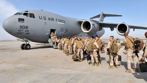 Tropas americanas se desplazan hacia el Medio Oriente. AFP