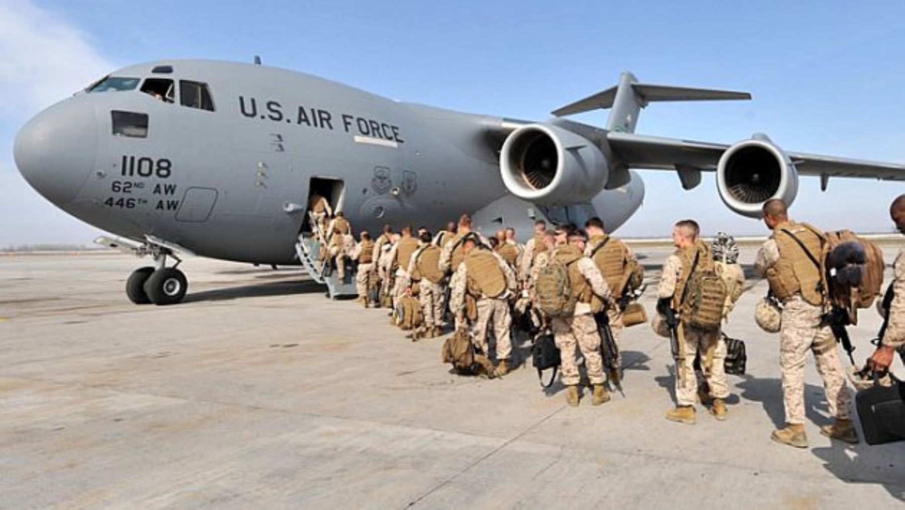 Tropas americanas se desplazan hacia el Medio Oriente. AFP