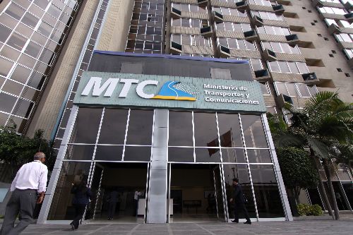 Ministerio de Transportes y Comunicaciones. ANDINA/Melina Mejía