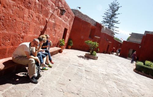 Monasterio de Santa Catalina, uno de los mayores atractivos de Arequipa. ANDINA/archivo