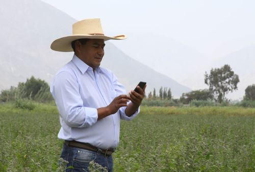 Telefonía móvil en áreas rurales. ANDINA/Difusión
