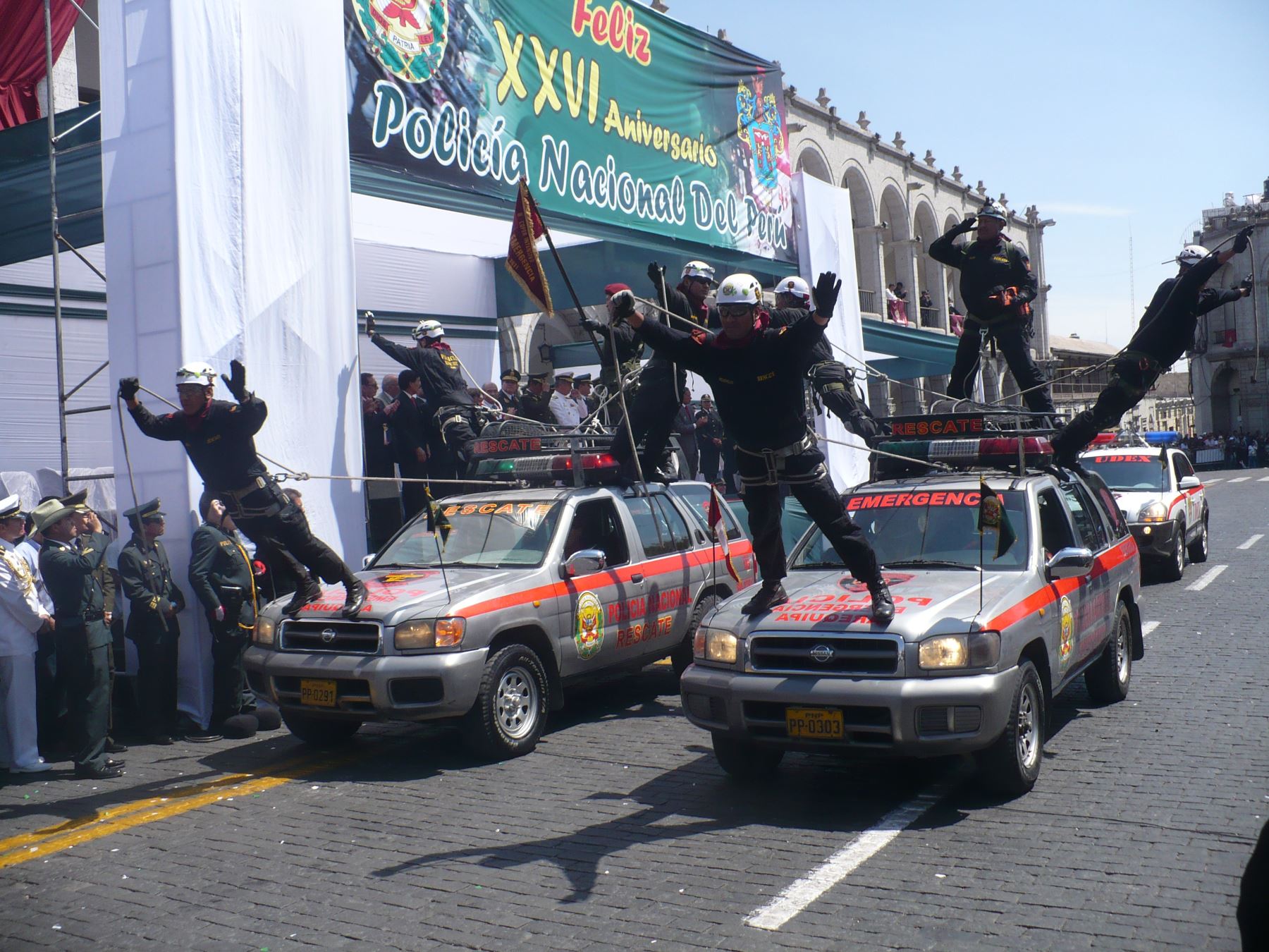 PNP celebró su aniversario en la ciudad de Arequipa.