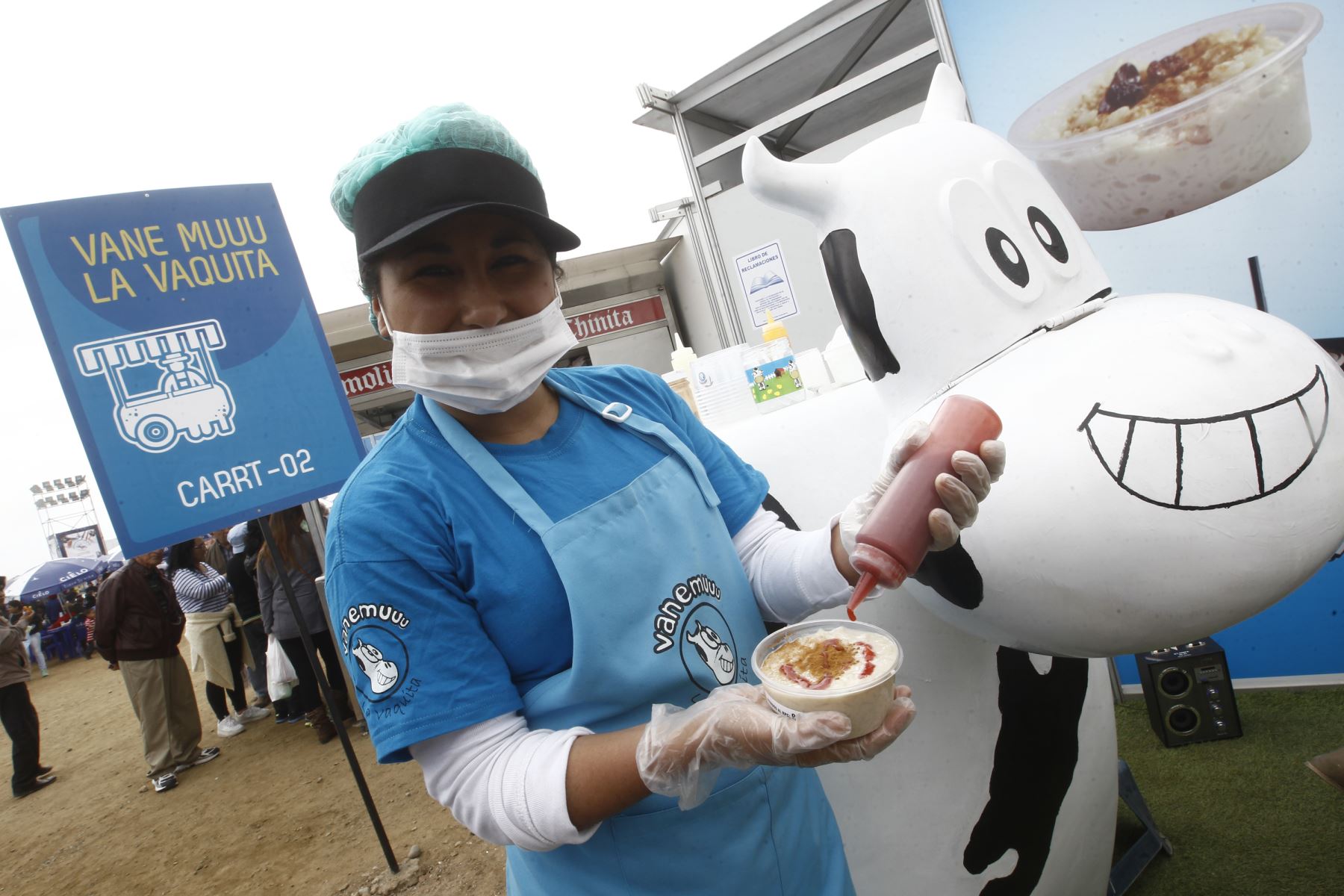 LIMA, PERÚ - SETIEMBRE 07. Arroz con Leche La Vaquita, Feria Gastronómica Mistura 2014.

Foto: ANDINA/Juan Carlos Guzmán Negrini.