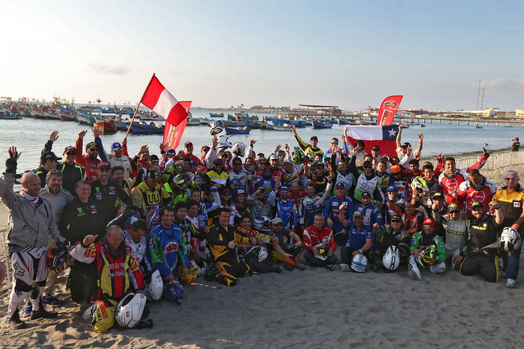 PARACAS,PERÚ-SETIEMBRE 11-Partida simbólica del Dakar Series "Desafío Inca 2014" en Ica.Foto: ANDINA/archivo.