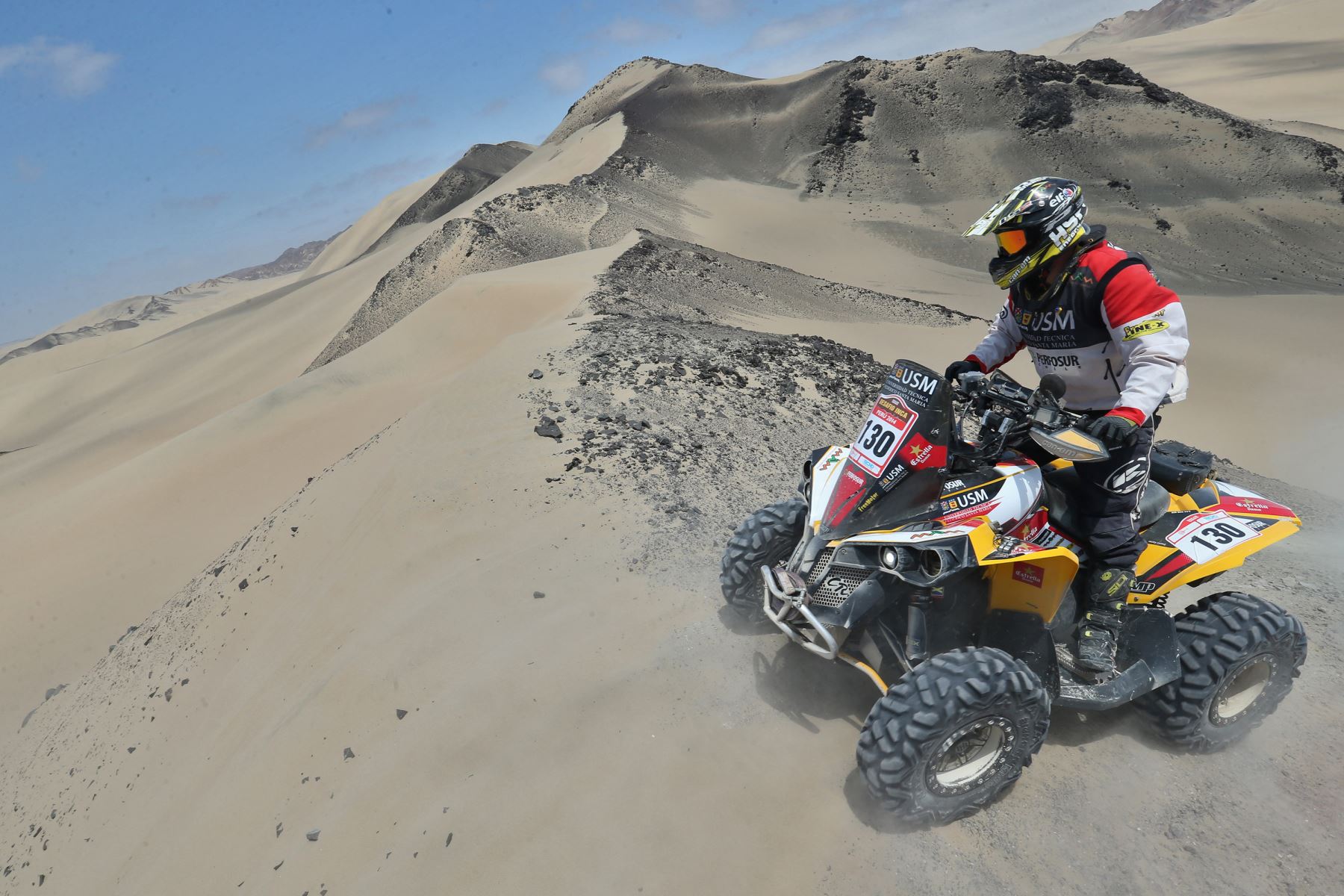 PARACAS,PERÚ-SETIEMBRE 12.Inicio de la competencia Dakar Series " Desafío Inca 2014" en la dunas de Paracas.Foto: ANDINA/archivo.