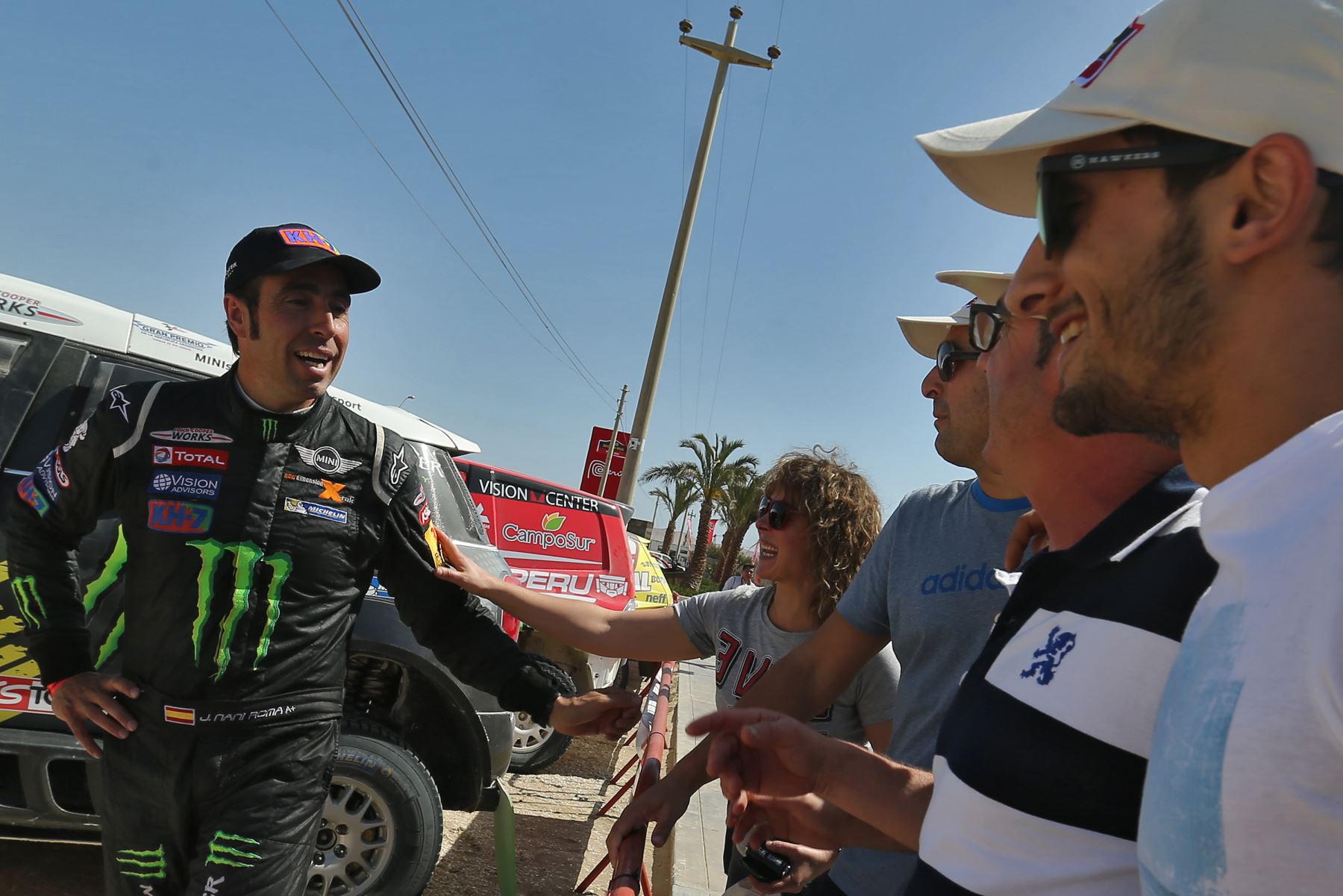 PARACAS,PERÚ-SETIEMBRE 14.Nani Romas, ganador Dakar series "Desafío Inca 2014 en la categoria autos..Foto: ANDINA/archivo.