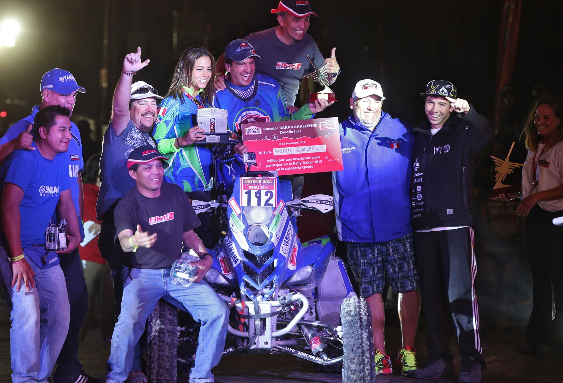 PARACAS,PERÚ-SETIEMBRE 14.Rodolfo Guillioli gano el Dakar Series 2014.
Foto: ANDINA/archivo.