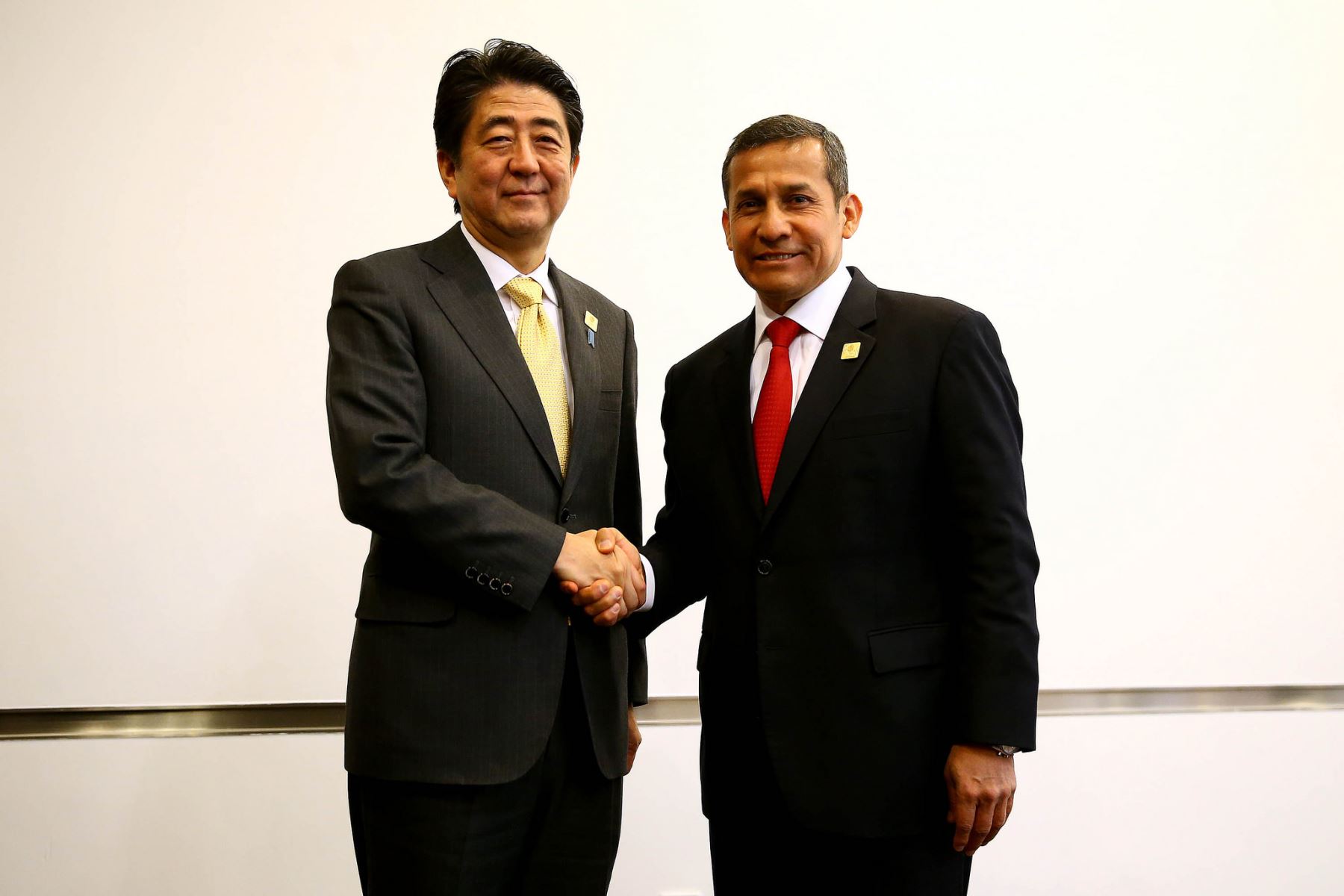 Presidente Humala se reunió con primer ministro de Japón, Shinzo Abe.