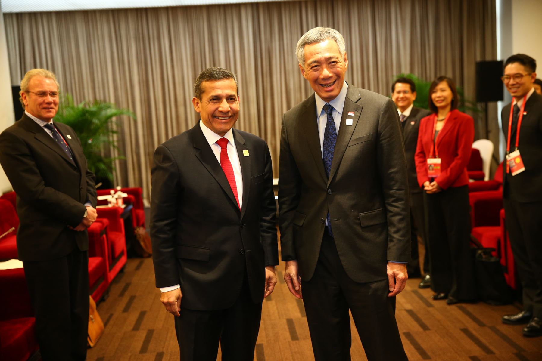 Presidente Ollanta Humala se reunió con primer ministro de Singapur, Lee Hsien Loong.