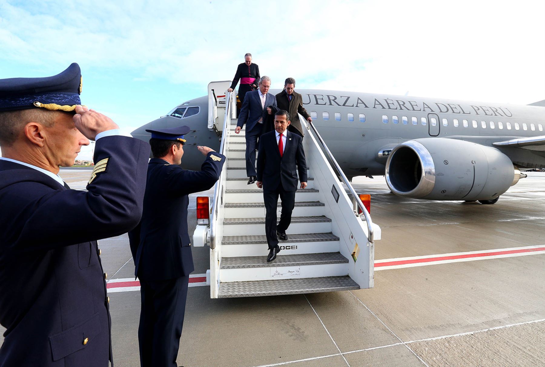 ROMA, ITALIA - NOVIEMBRE 13. Llegada del Presidente Ollanta Humala Tasso a Roma para sostener audiencia con el Papa Francisco en El Vaticano

Foto:  Presidencia