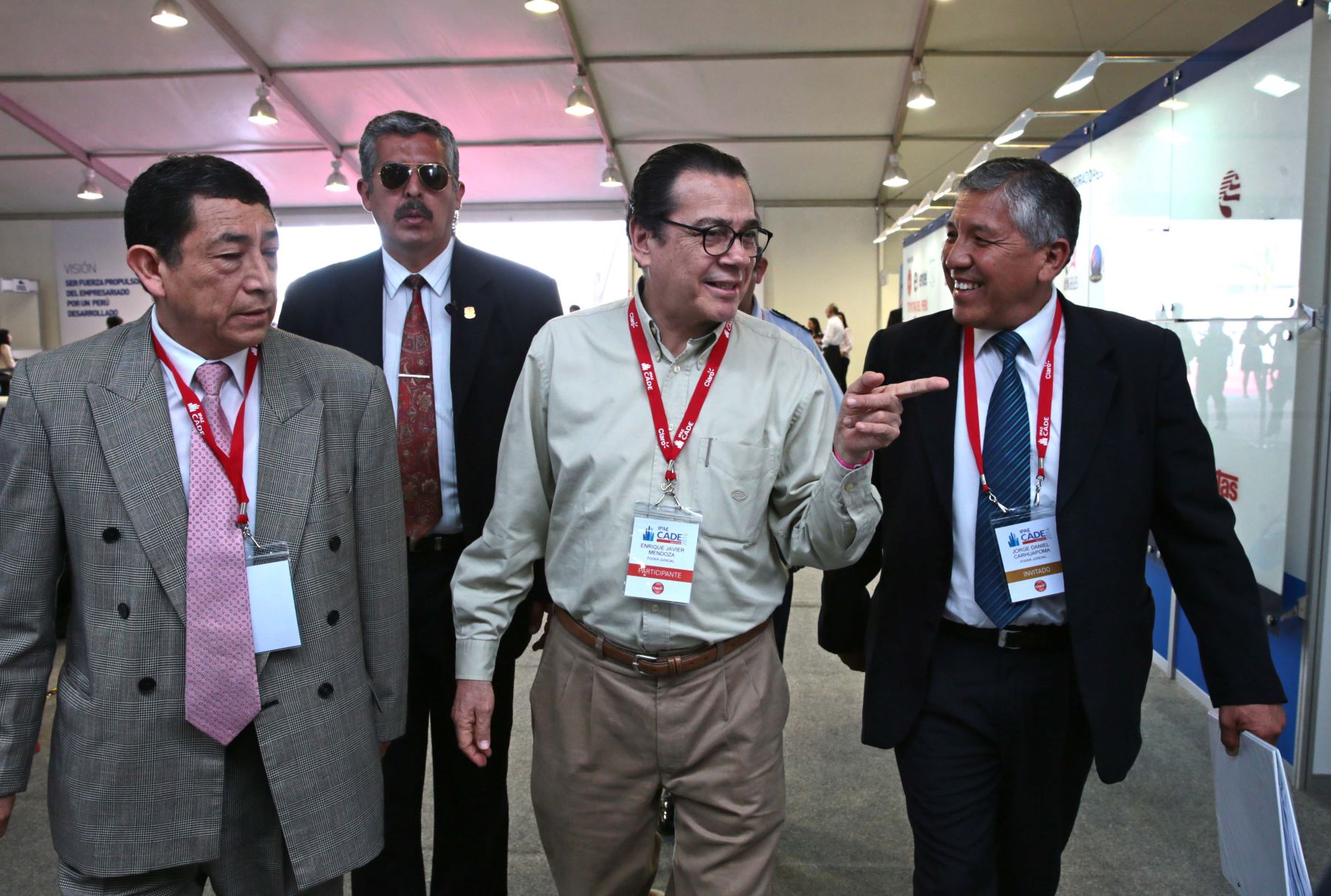 PARACAS, PERÚ-NOVIEMBRE 13.Enrique Mendoza, Presidente del poder judicial en CADE Ejecutivos 2,014.Foto: ANDINA/Carlos Lezama
