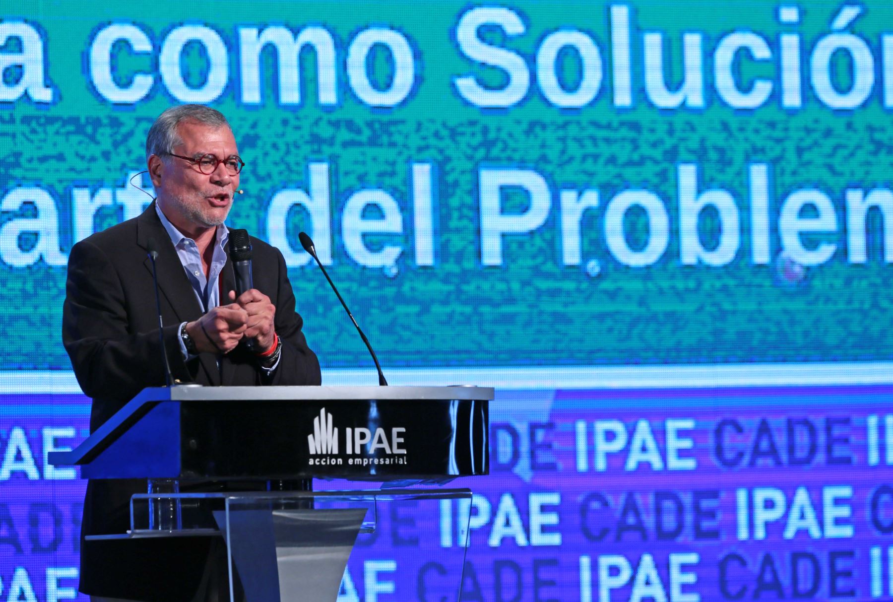 PARACAS, PERÚ-NOVIEMBRE 13.José Ugaz, expone en CADE Ejecutivos 2,014.Foto: ANDINA/Carlos Lezama