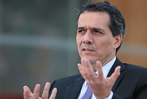 PARACAS, PERÚ-NOVIEMBRE 14. El ministro de Economía, Alonso Segura, en CADE Ejecutivos 2,014.Foto: ANDINA/Carlos Lezama