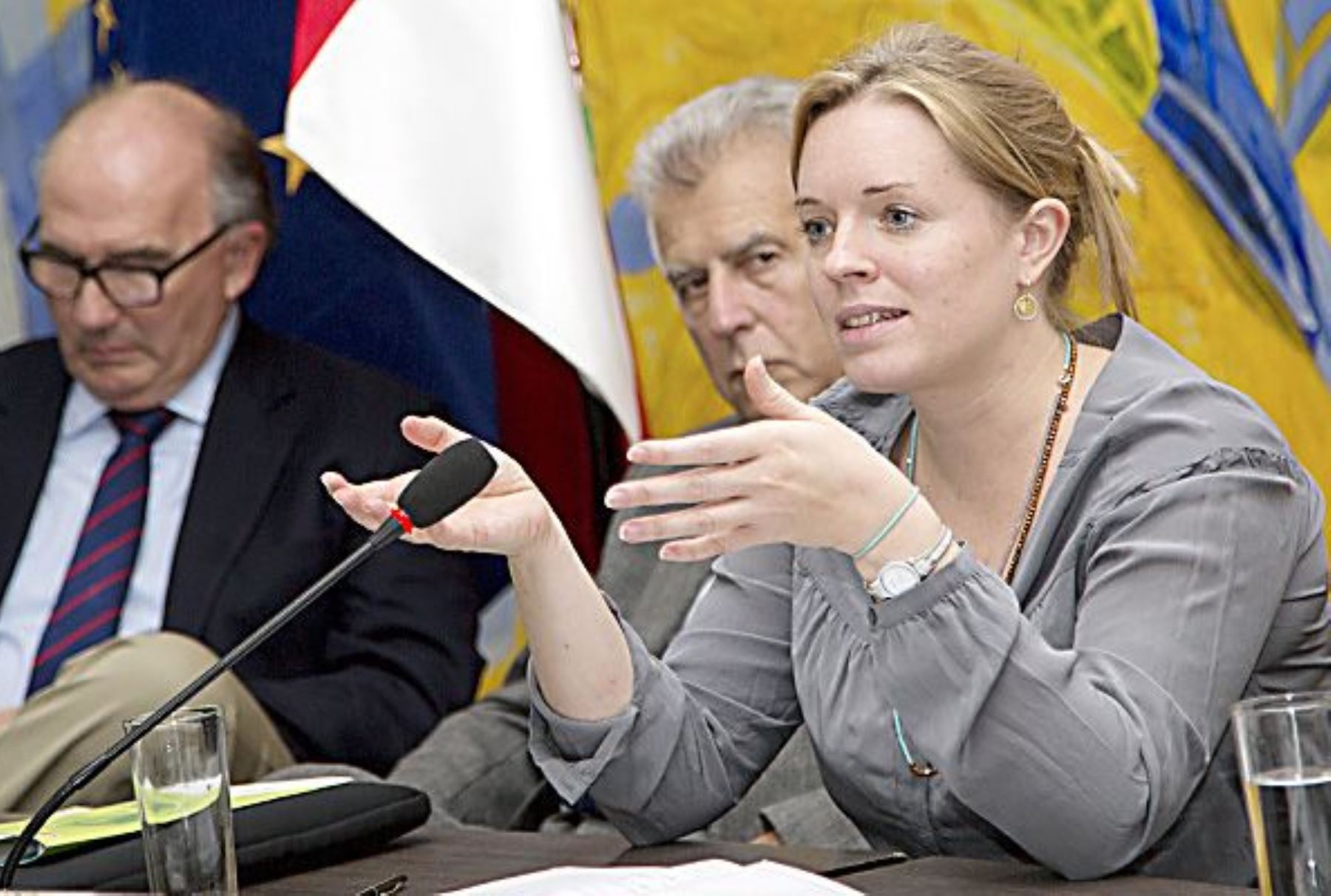 integrante del equipo negociador de la Unión Europea (UE), Anne Becker. Foto. Difusión.