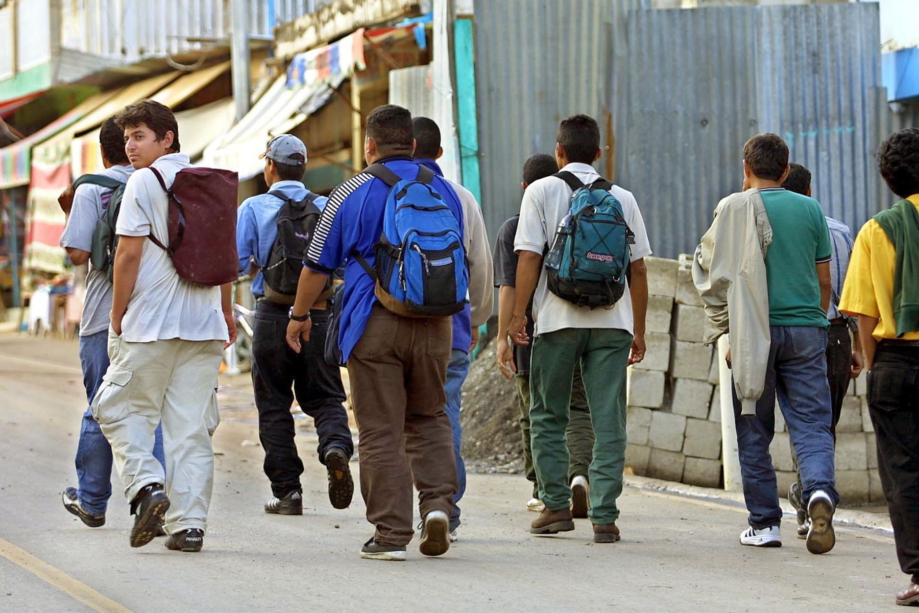 Migrantes centroamericanos. AFP