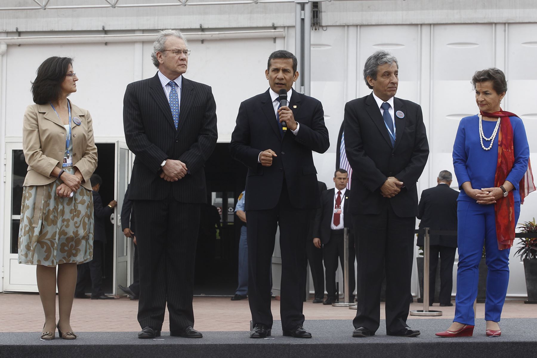 LIMA, PERÚ - NOVIEMBRE 28. Presidente Humala participa en ceremonia de entrega de instalaciones para la COP20.Foto: ANDINA/Juan Carlos Guzmán Negrini.
