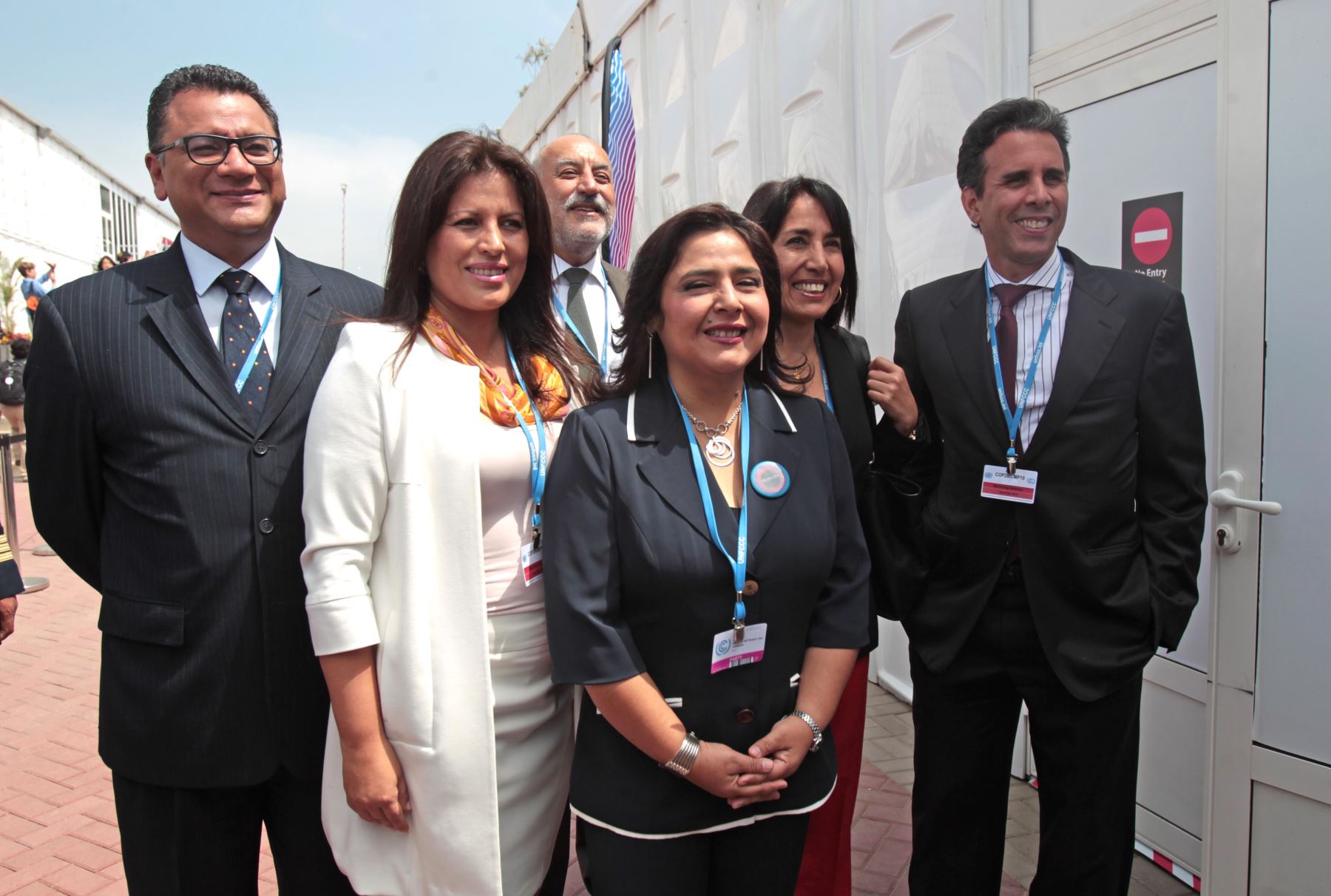 LIMA PERU, DICIEMBRE 1. Ministros de Estado a su llegada a la ceremonia de bienvenida de la COP20.  Foto: ANDINA/Melina Mejía