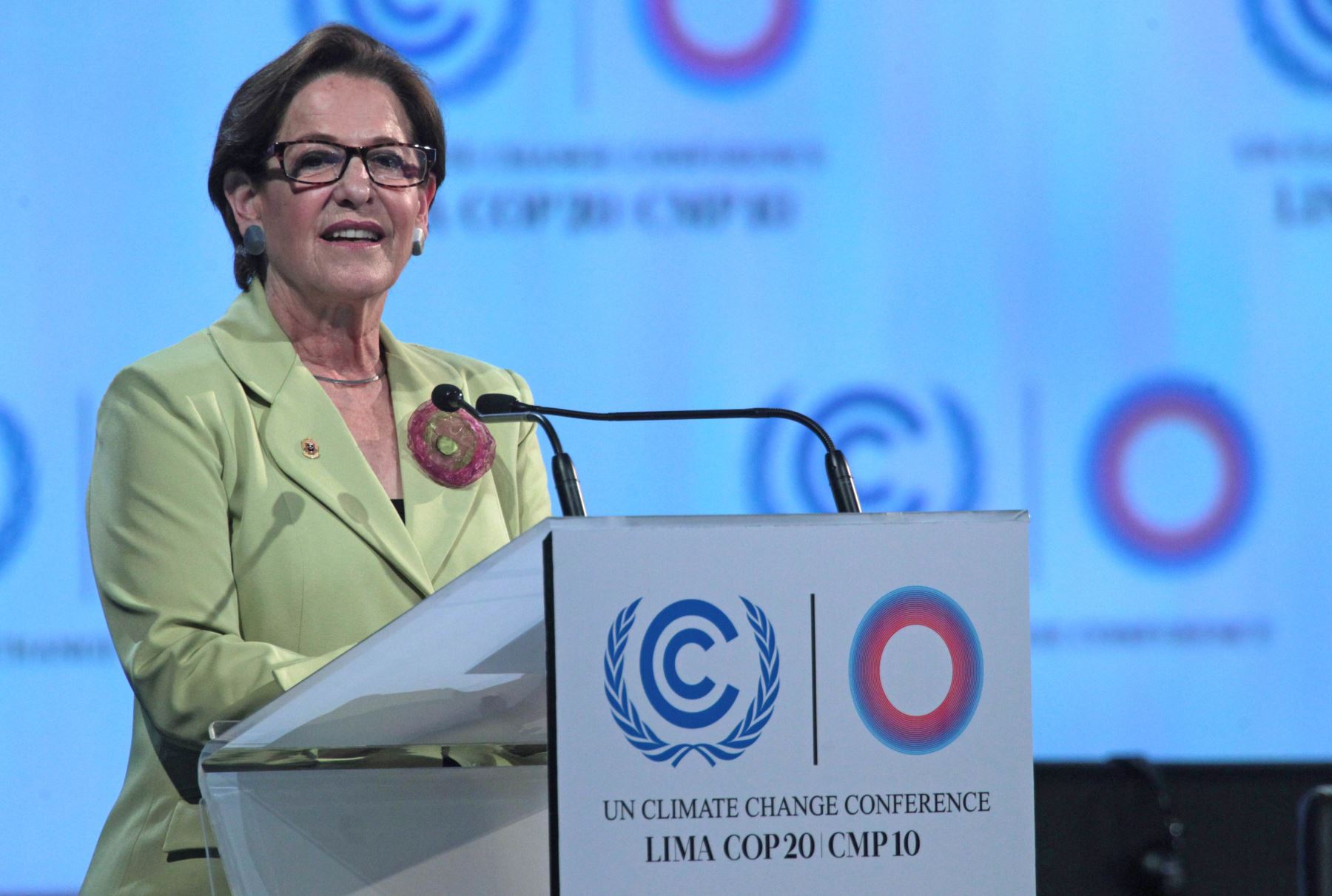 LIMA PERU, DICIEMBRE 1.Alcaldesa de Lima Susana Villarán en la COP20. Foto: ANDINA/Melina Mejía