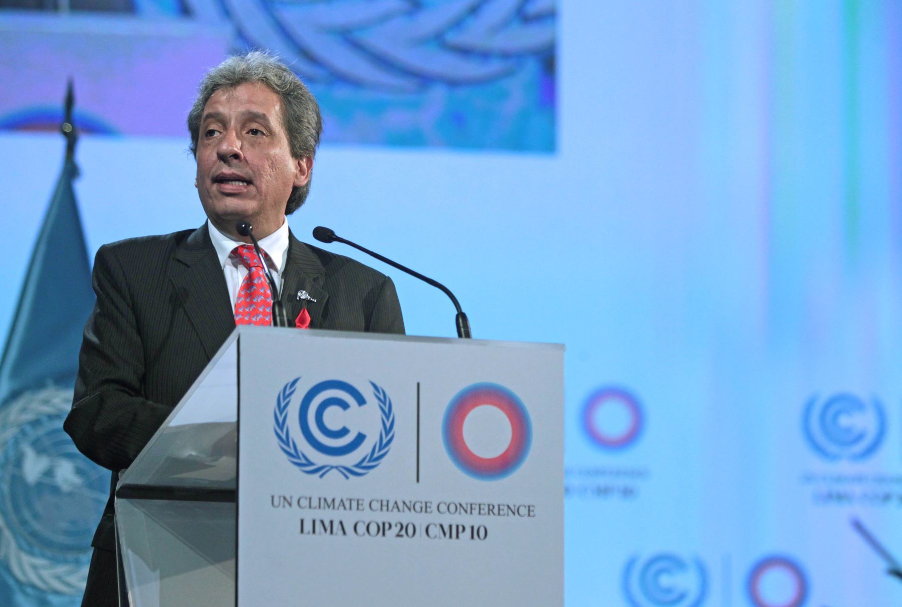 LIMA PERU, DICIEMBRE 1.El presidente de la COP20, Manuel Pulgar Vidal, inaugura la conferencia de naciones unidas sobre cambio climático 2014. Foto: ANDINA/Melina Mejía