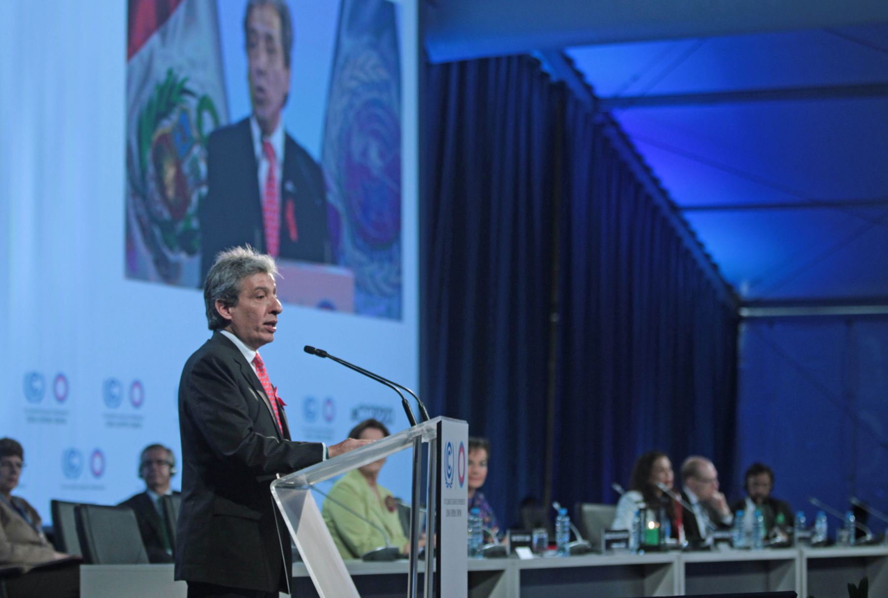 LIMA PERU, DICIEMBRE 1.El presidente de la COP20, Manuel Pulgar Vidal, inaugura la conferencia de naciones unidas sobre cambio climático 2014. Foto: ANDINA/Melina Mejía