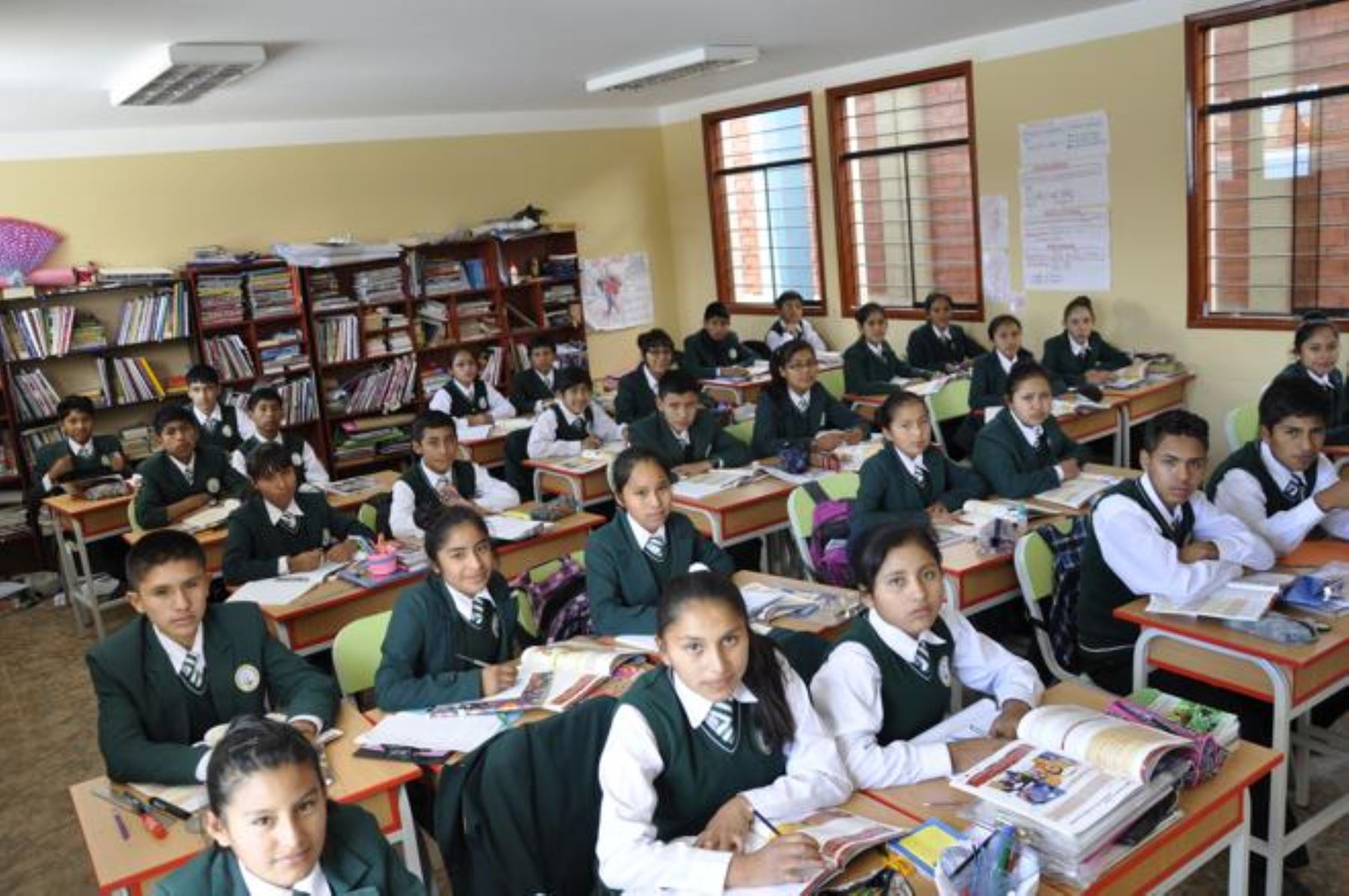 Escolares de Ayacucho. Foto: ANDINA/Difusión.