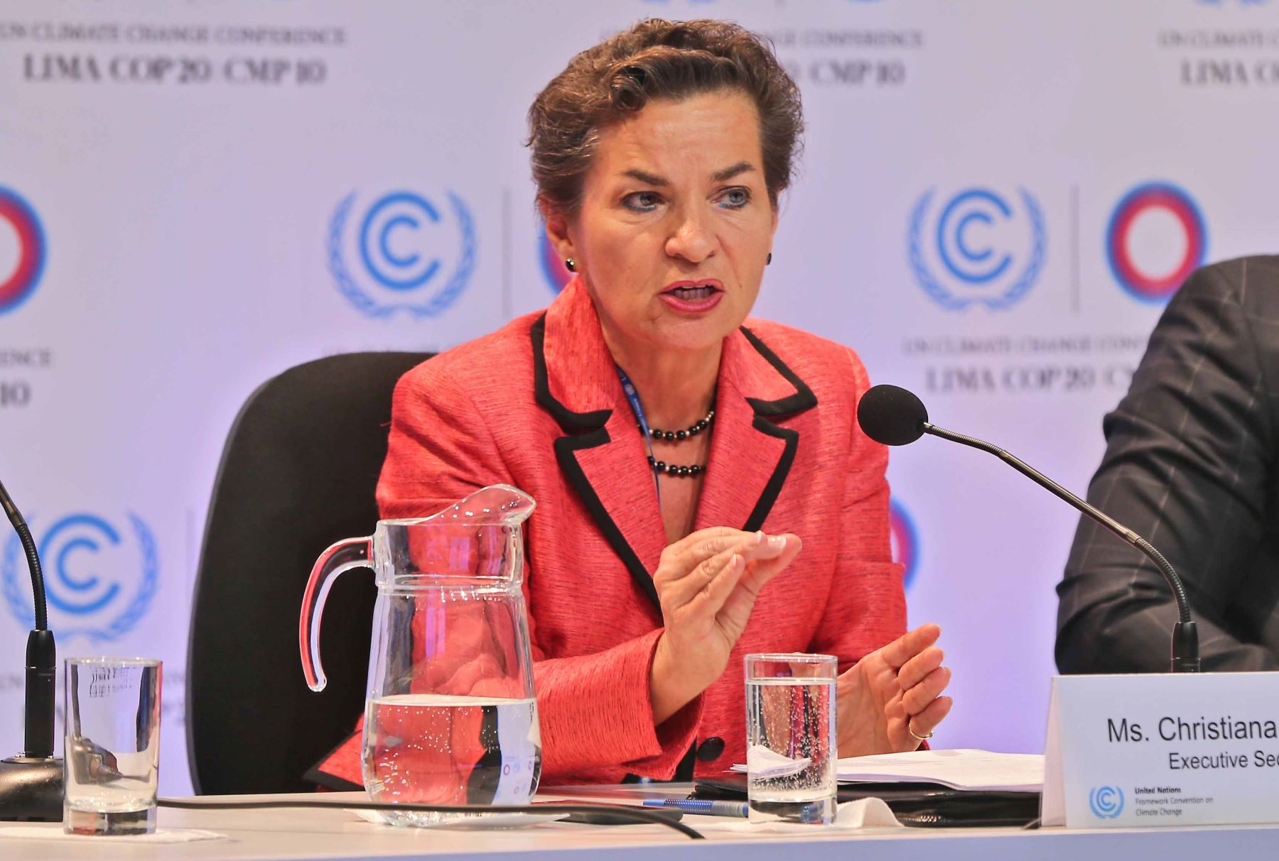 LIMA,PERÚ-DICIEMBRE 03. Christiana Figueres, Secretaria Ejecutiva Convención marco de Naciones Unidas para cambio Climatico. Foto: ANDINA/archivo.