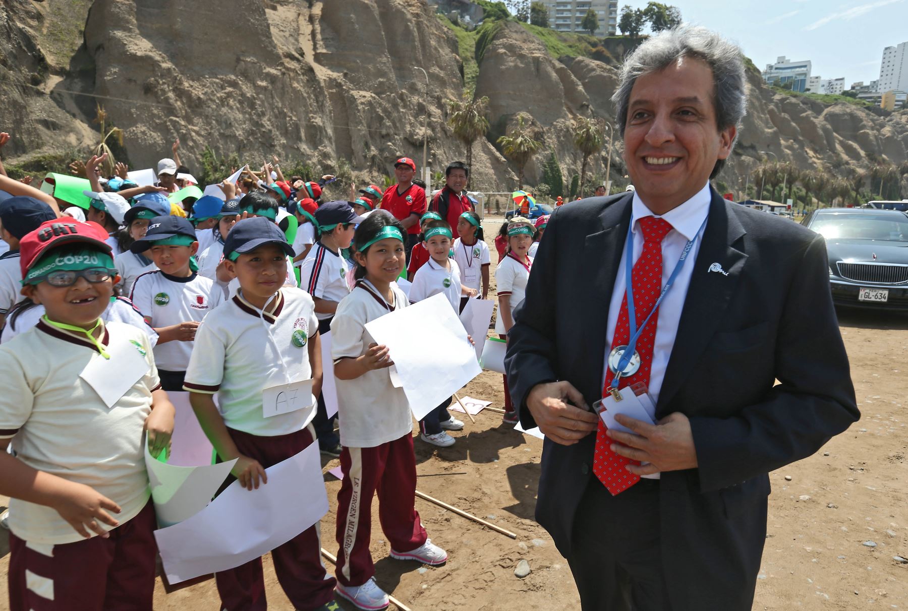 LIMA,PERÚ-DICIEMBRE 04.El Ministro del Ambiente participa junto escolares "Comandos COP20" para el  cuidado del medio ambiente.Foto:ANDINA/archivo.