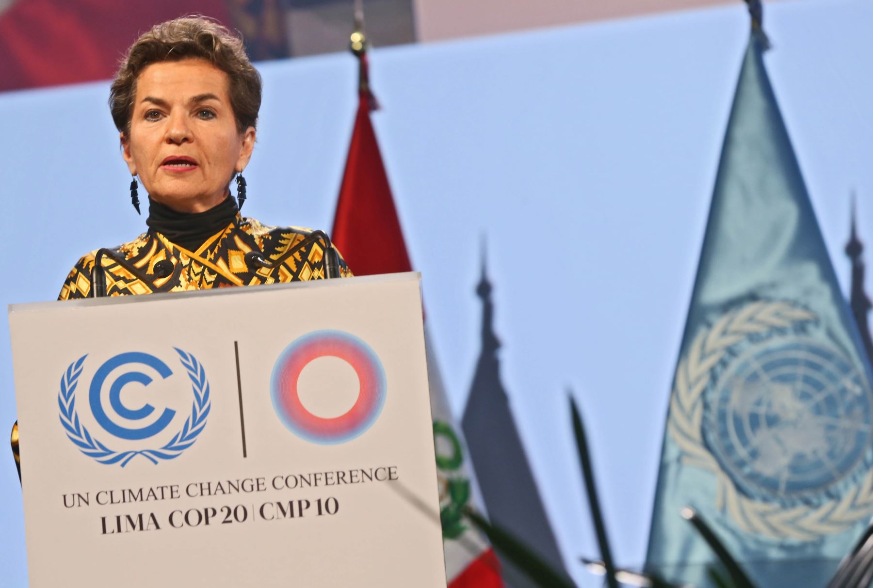 LIMA,PERÚ-DICIEMBRE 09.Christiana Figueres Secretaria Ejecutiva de la Convención Marco de las Naciones Unidas sobre el Cambio Climáticoen  inauguración del segmento de Alto Nivel de la COP20 en Lima.Foto: ANDINA/archivo.