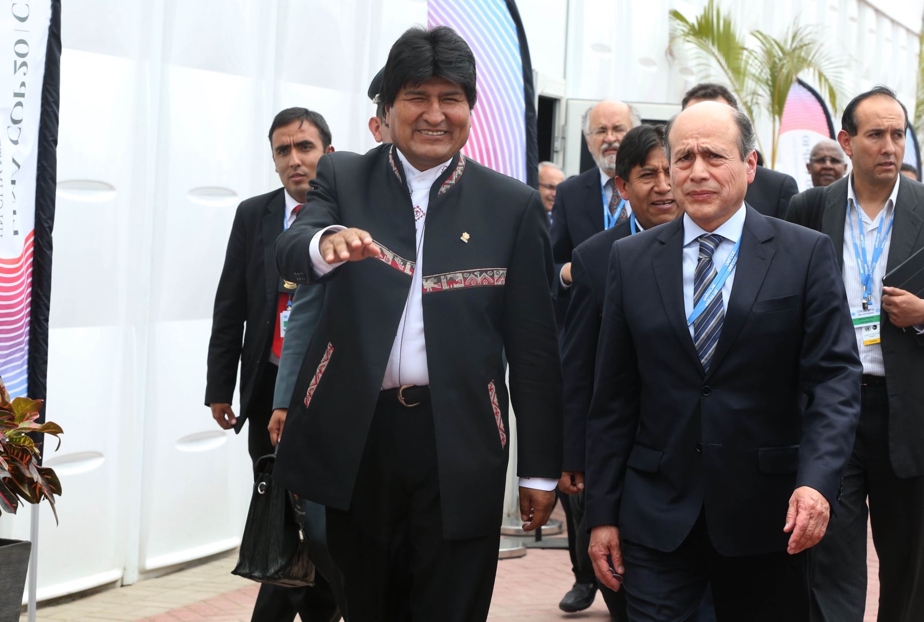LIMA,PERÚ-DICIEMBRE 09.El Presidente de Bolivia, Evo Morales, en reunión de la COP20 en la sede del Pentagonito.Foto: ANDINA/archivo.