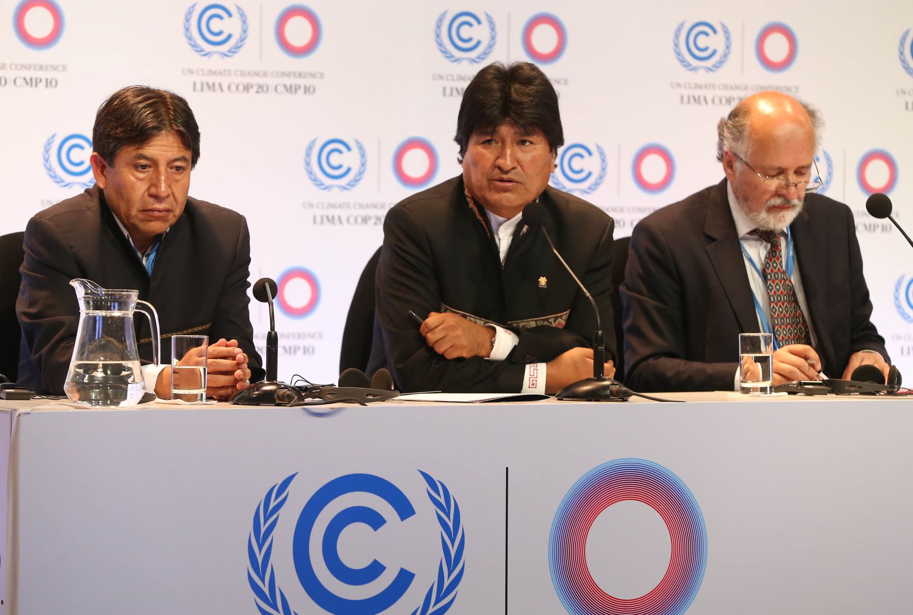 LIMA,PERÚ-DICIEMBRE 09.Conferencia del Presidente de Bolivia, Evo Morales, en reunión COP20 en la sede del Pentagonito.Foto:ANDINA/archivo.