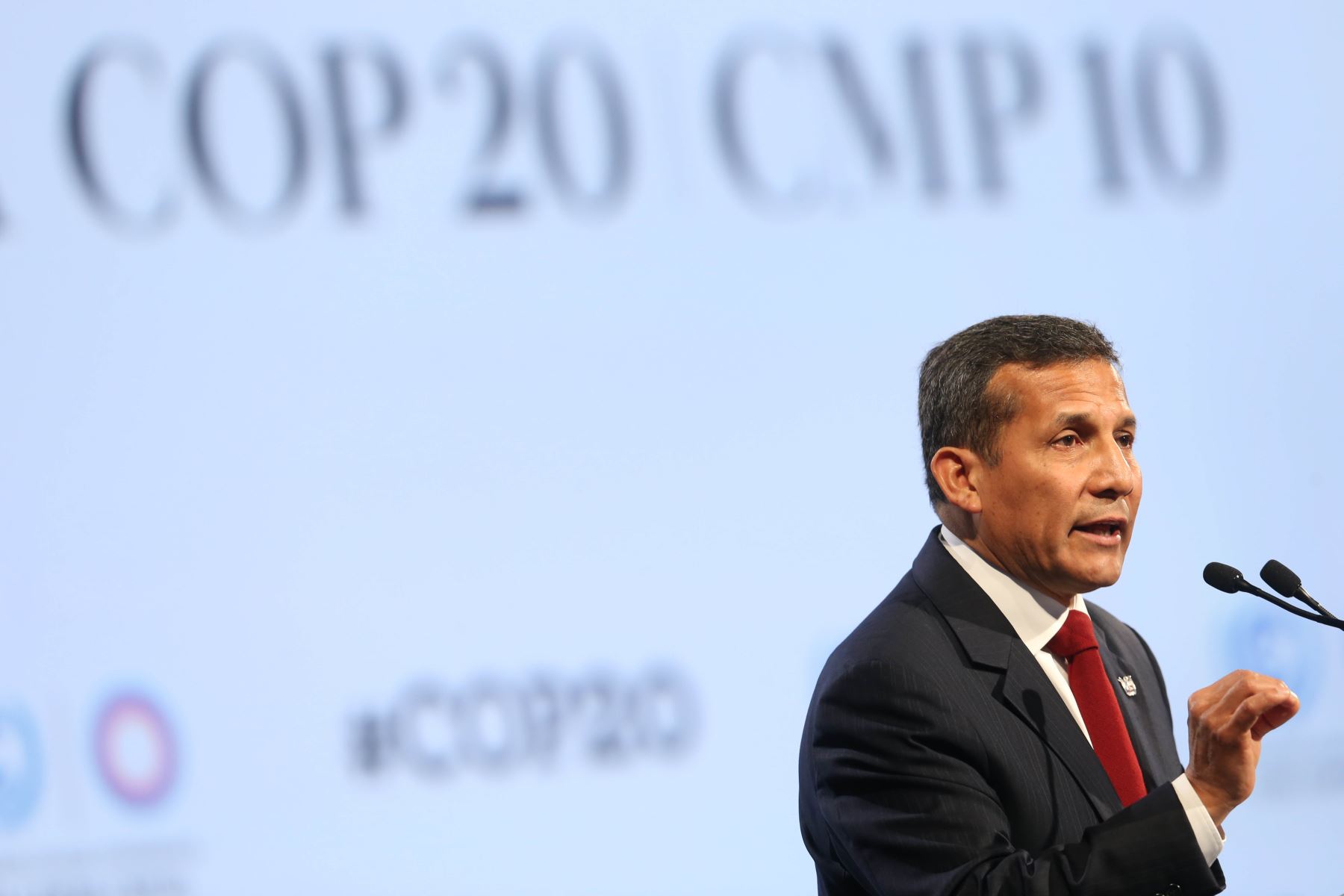 IMA PERÚ, DICIEMBRE 10. Presidente Ollanta Humala participa en sesión plenaria en la COP20. Foto: ANDINA/archivo.