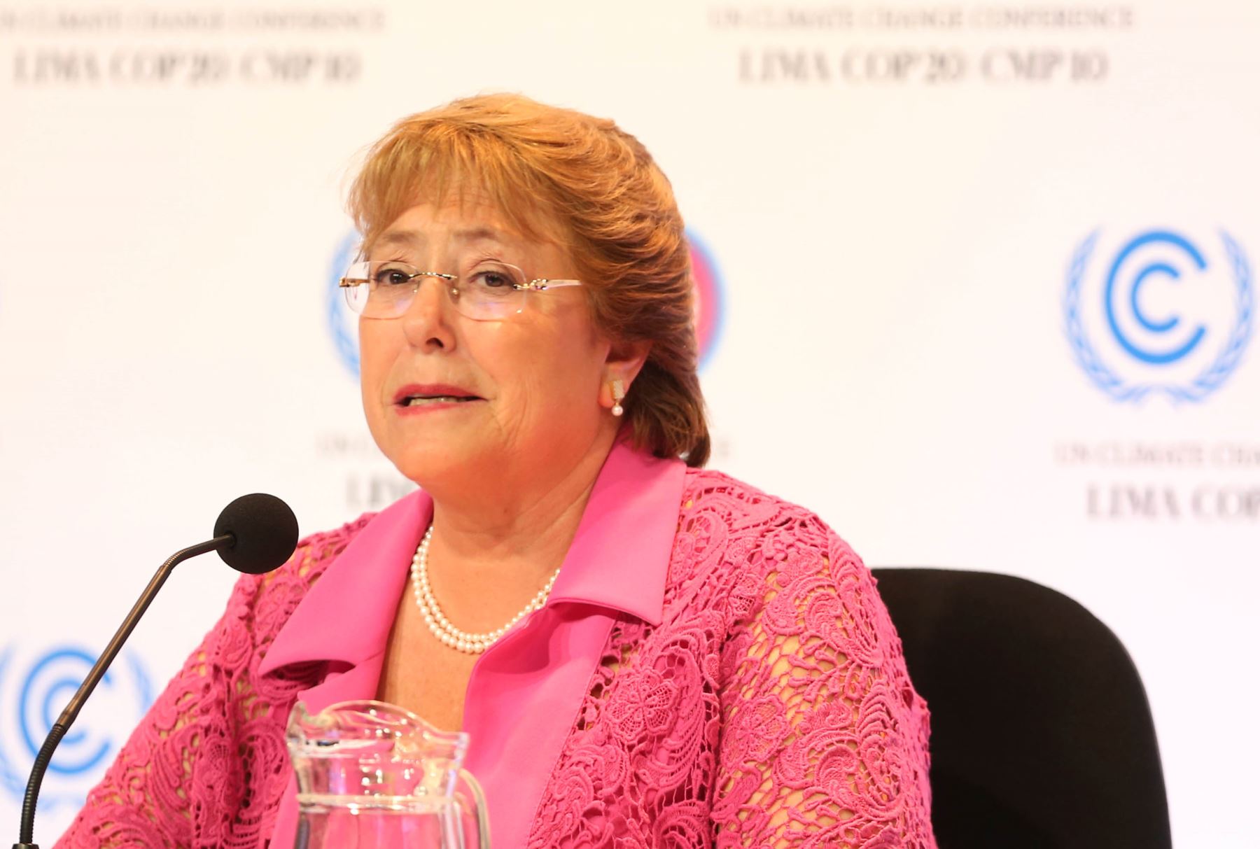 LIMA PERÚ, DICIEMBRE 10.La Presidenta de Chile, Michelle Bachelet particia en Presentación de la Declaración de los Presidentes de la Alianza del Pacífico en materia del Cambio Climático.Foto: ANDINA/archivo.