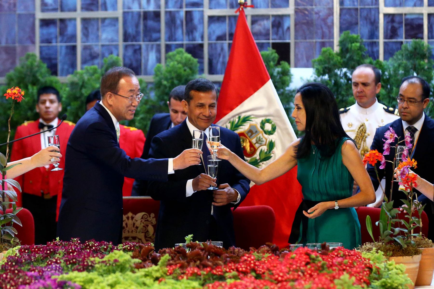 Almuerzo ofrecido por el presidente Ollanta Humala en honor de los mandatarios y jefes de delegaciones que asisten a la COP 20 y la CMP10.Foto:ANDINA/Prensa Presidencia