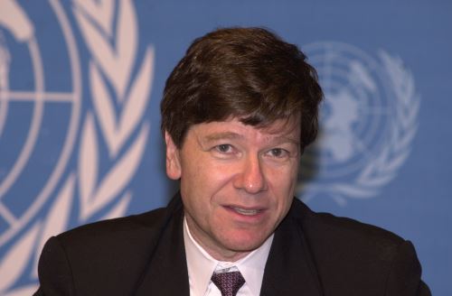 Economista estadounidense Jeffrey Sachs. Cortesía