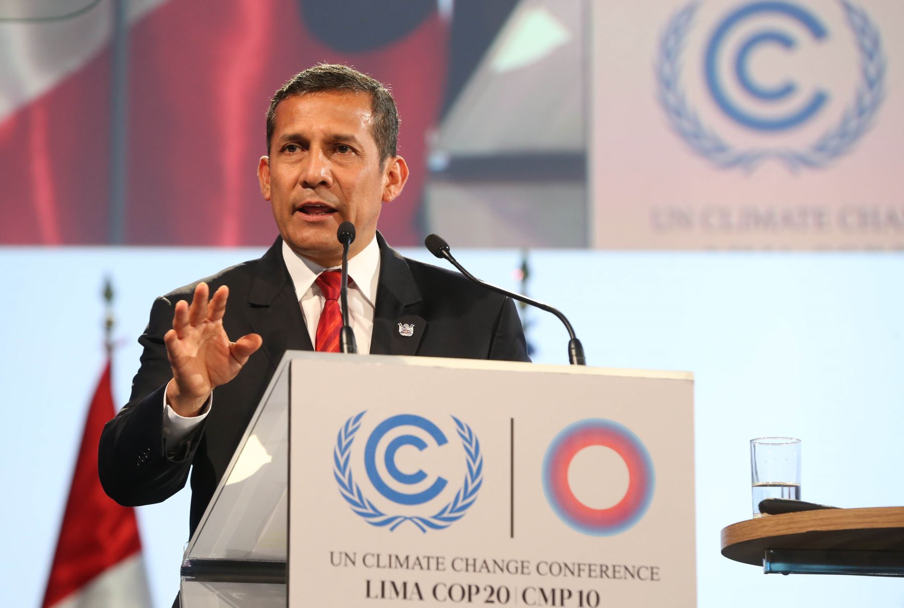 LIMA,PERÚ-DICIEMBRE 11.El Presidente Ollanta Humala participa en la reunión de Segmento de alto Nivel en la COP20.Foto: ANDINA/Oscar Farje Gomero.
