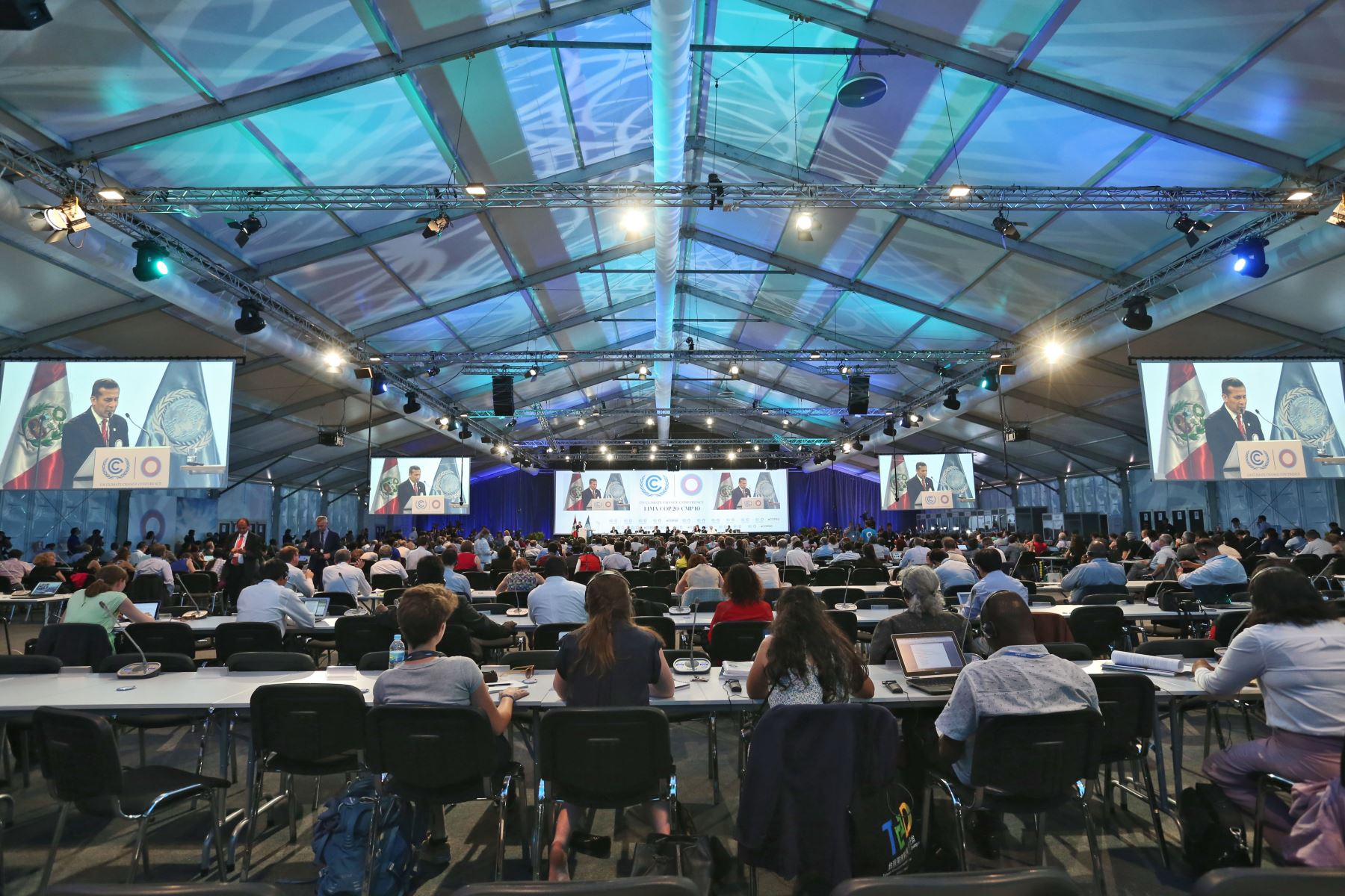 LIMA,PERÚ-DICIEMBRE 11.El Presidente Ollanta Humala participa en la reunión de Segmento de Alto Nivel en la COP20.Foto: ANDINA/archivo.