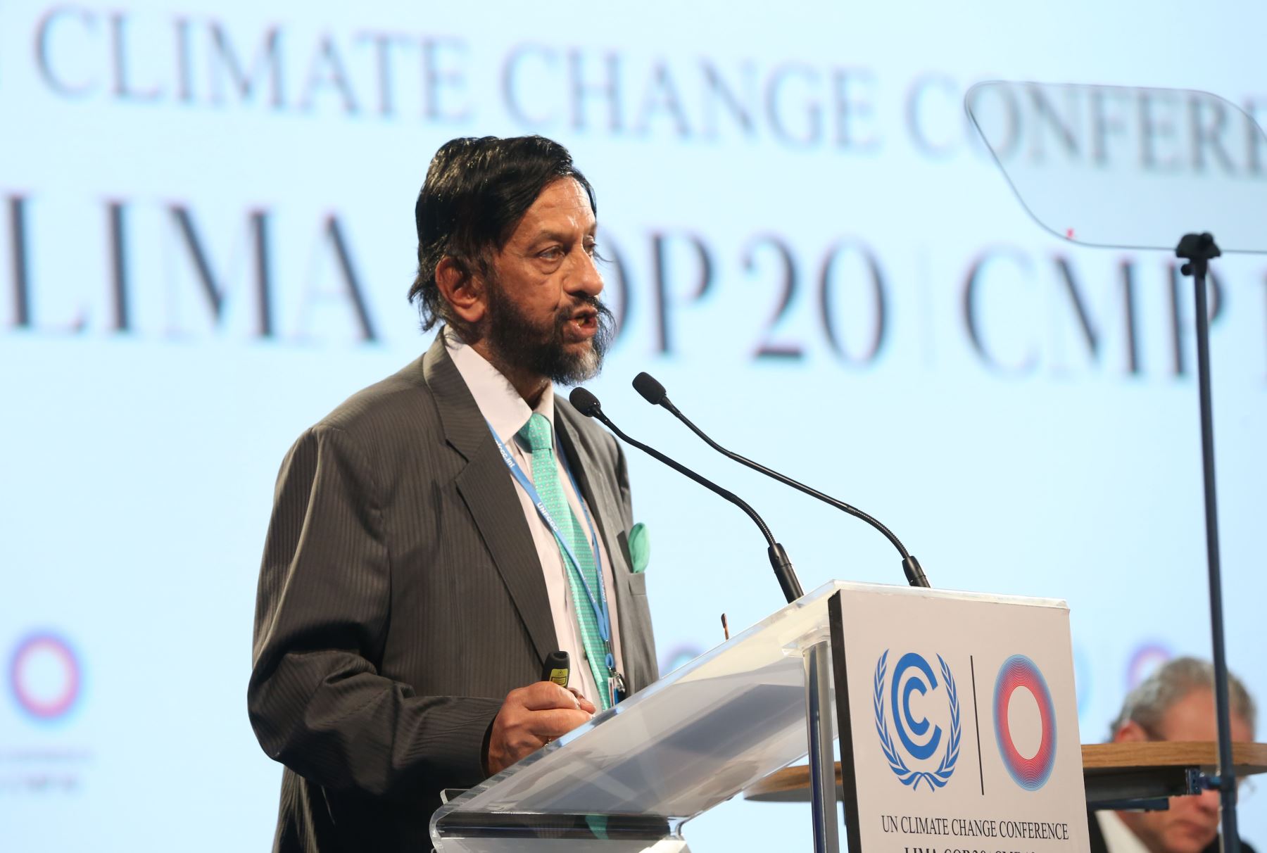 LIMA,PERÚ-DICIEMBRE 11.Rajandra Pachauri, Presidente del Panel Intergubernamental del Cambio Climático participa en la reunión de Segmento de Alto Nivel en la COP20.Foto: ANDINA/archivo.