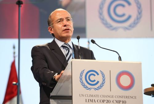 Felipe Calderón, expresidente de México, en imagen de archivo (2014). ANDINA/archivo
