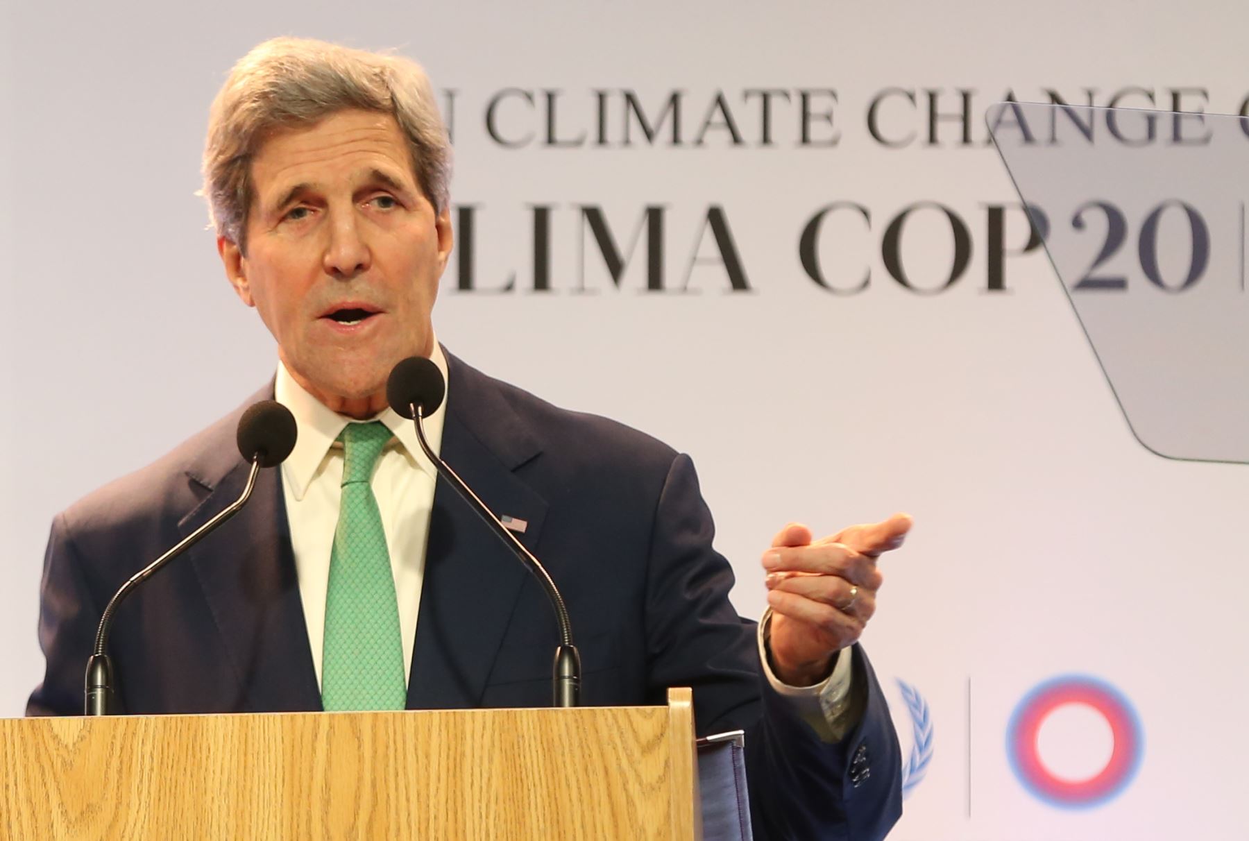 LIMA,PERÚ-DICIEMBRE 11.Conferencia del Secretario de Estado de los  Estados Unidos, John Kerry en la COP20.Foto: ANDINA/archivo.