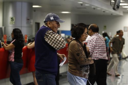 Exfonavistas.Foto:  ANDINA/Juan Carlos Guzmán.