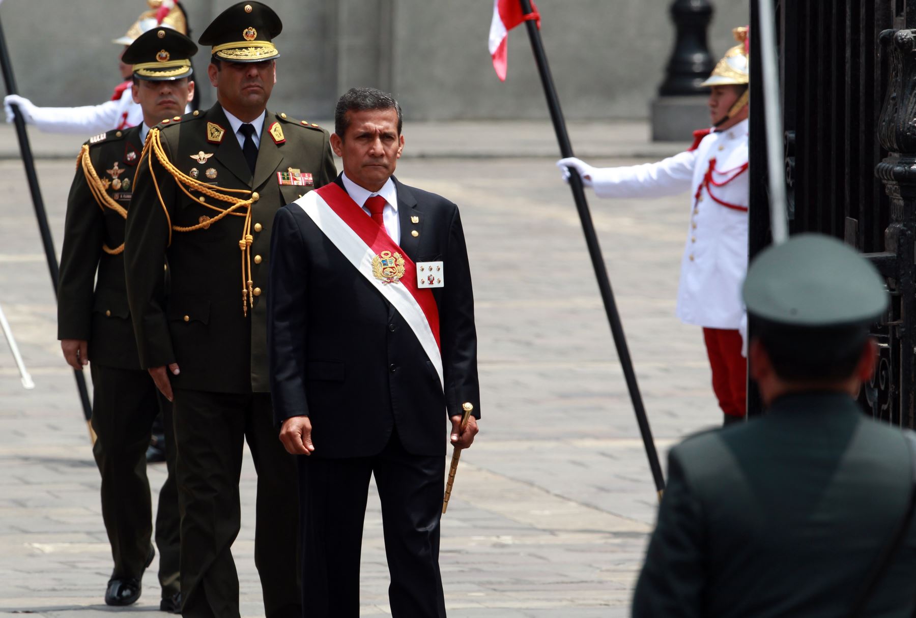 LIMA PERÚ, ENERO 27. Presidente Ollanta Humala encabezó celebración por el primer aniversario del fallo de la Corte Internacional de la Haya. Foto: ANDINA/Melina Mejía