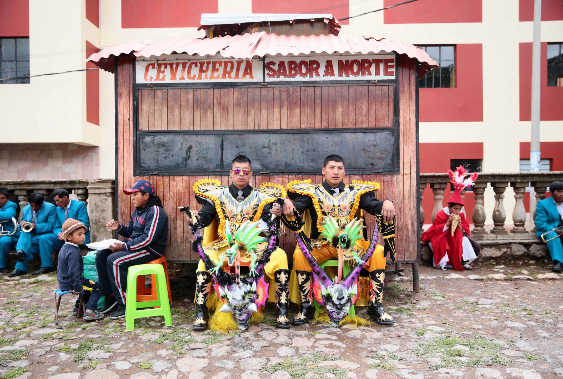 PUNO-PERÚ, FEBRERO 09. Pasacalle en homenaje a la Virgen de la Candelaria.Foto: ANDINA/Carlos Lezama