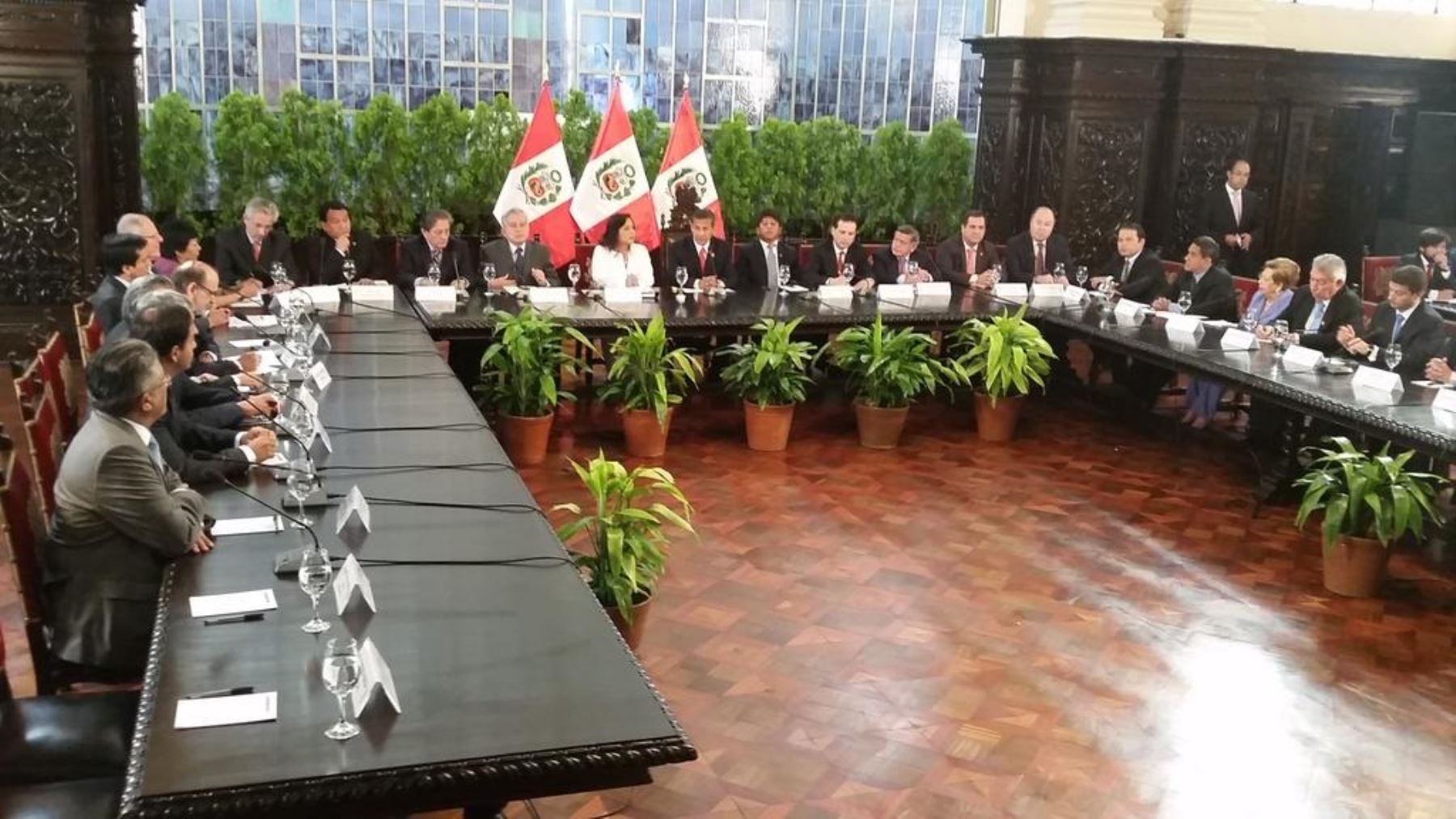 Segunda jornada del diálogo nacional entre el Ejecutivo y los partidos políticos, encabezada por el Presidente Ollanta Humala.