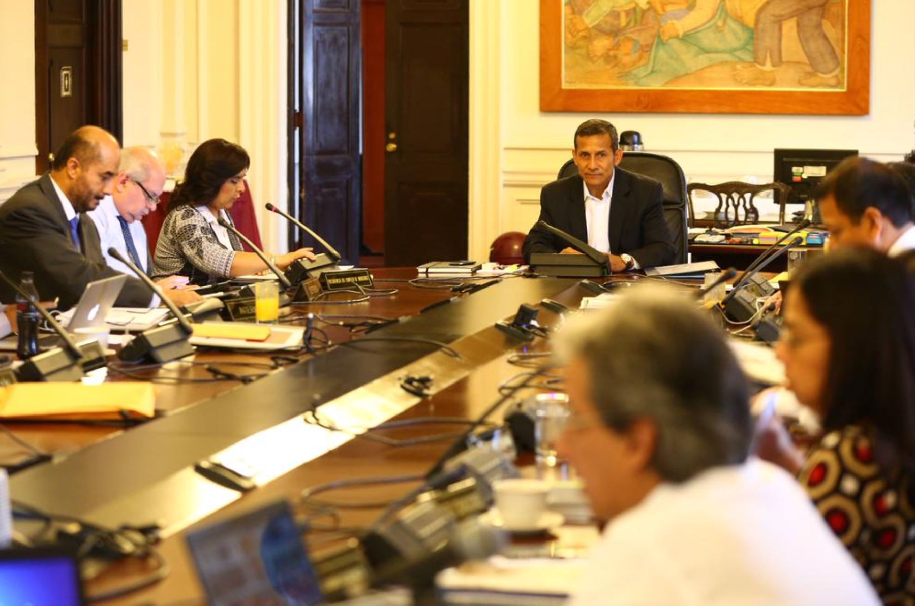 Presidente Humala encabeza nueva sesión de Consejo de Ministro. Foto: Difusión.