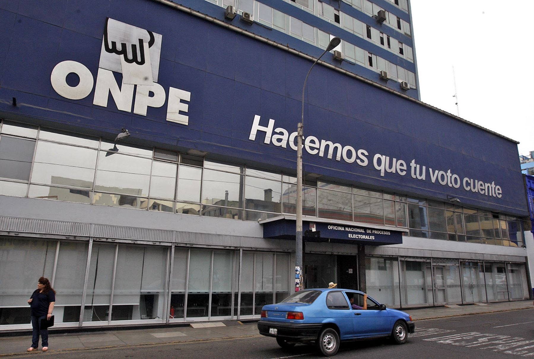 Local institucional de la ONPE. Foto: ANDINA/Héctor Vinces.