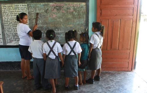 El Plan Selva contempla la construcción de escuelas con infraestructura adecuada en las zonas de selva. ANDINA/Archivo