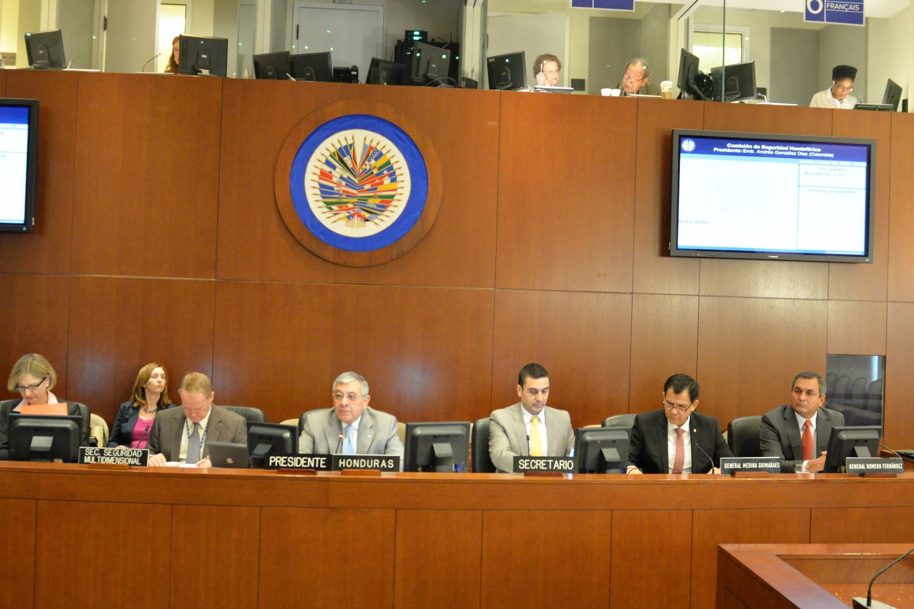 Viceministro de Orden Interno, Mauro Medina Guimaraes, participa en sesión de la OEA.
